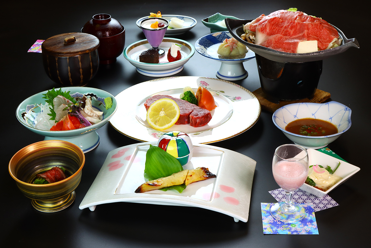 選べる台の物　ミニステーキ付［すき焼き］